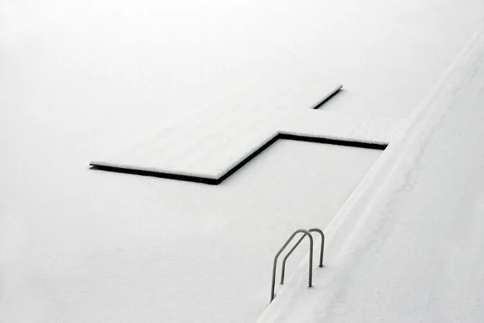 Snow On The Water, A Photo By Siegfried Hansen
