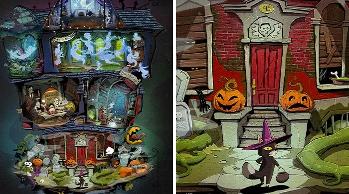 Almost Every Day Of October I Worked On One Big Illustration, Here's The Result (11 Pics)