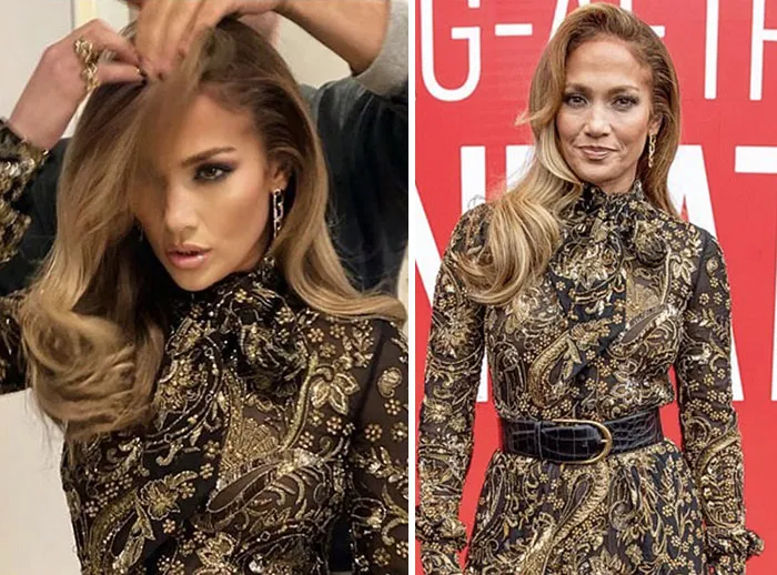 Big Difference Between The Photos Of Her At The Event And The One On Her Instagram