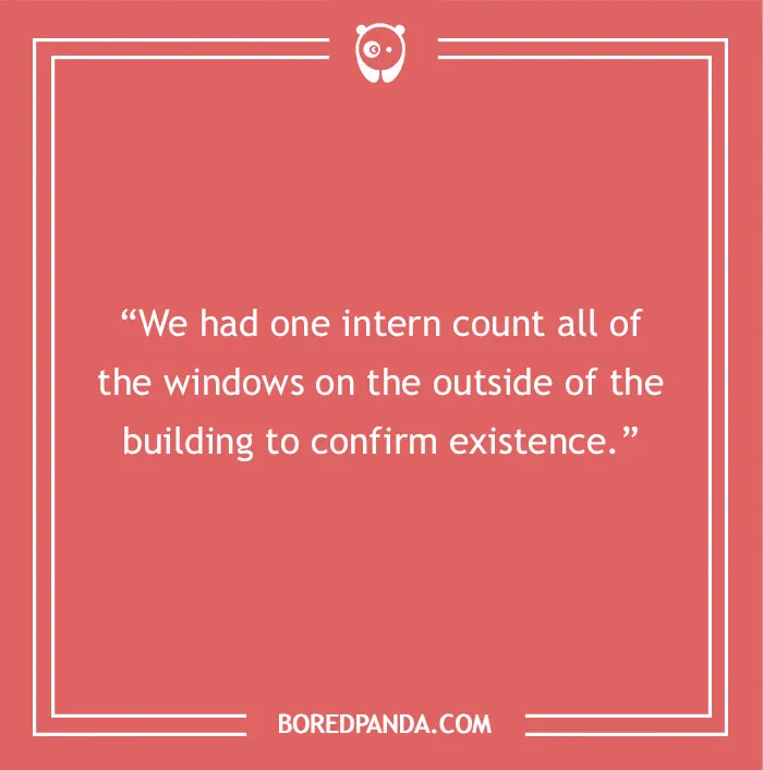 Joke on internship