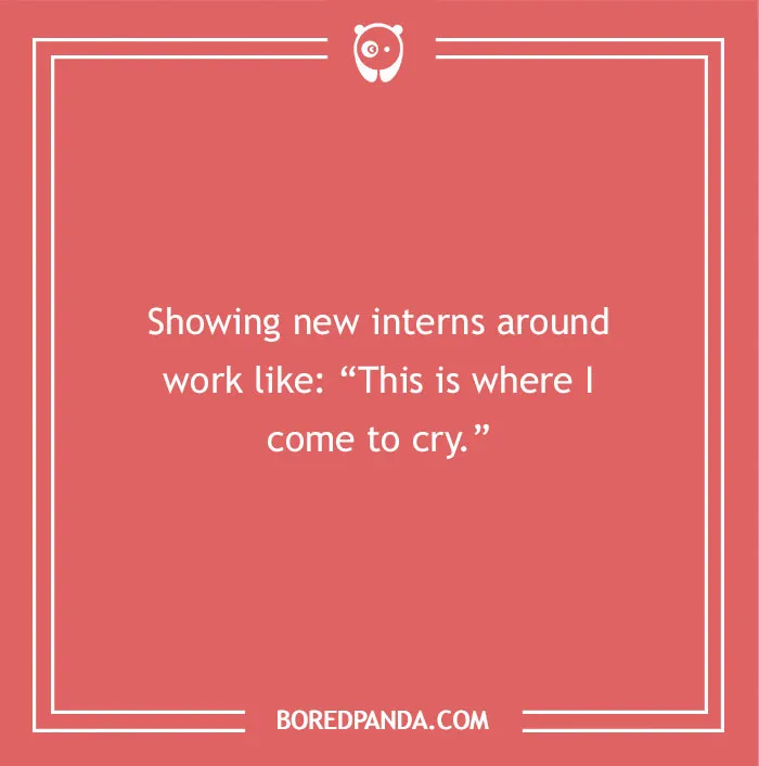 Joke on internship