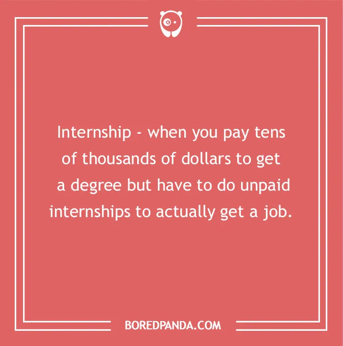 Joke on internship