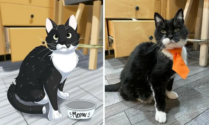 Artist Creates Cute Pet Portraits That Turn Them Into Disney Movie Characters (22 New Pics)