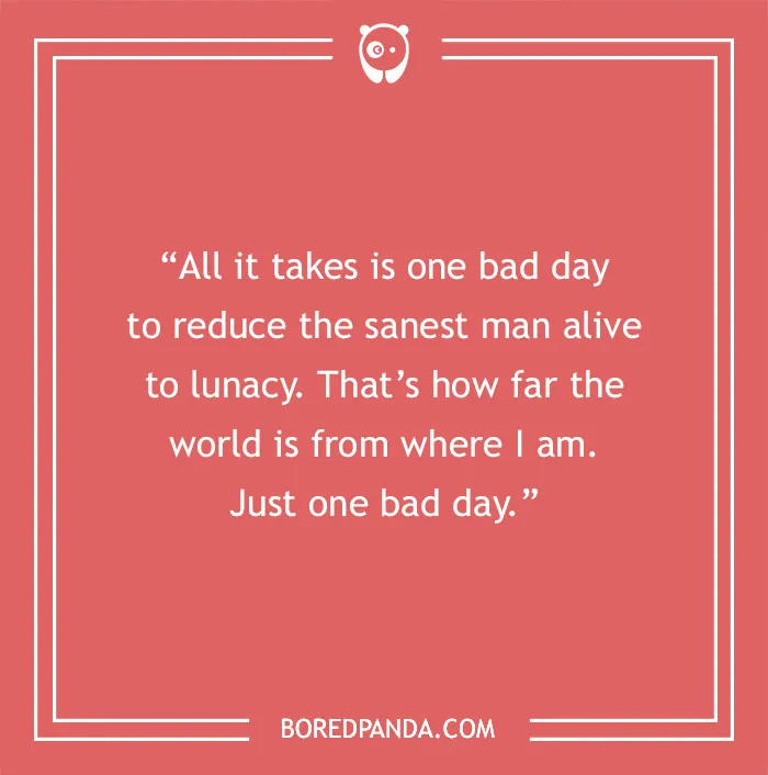 Inspirational Joker quote about life on a pink background.