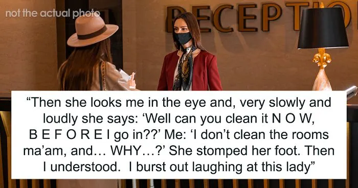 Karen Realizes Her Mistake After Lashing Out At Hotel Employee, Walks Away Without A Word