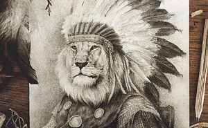 I Illustrated Animals In The Style Of Vintage Human Portraits (26 Pics)