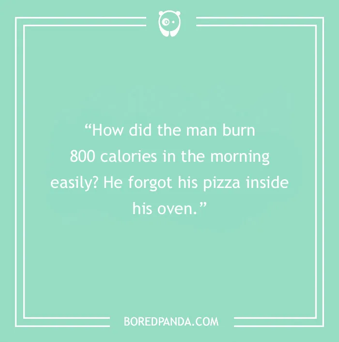 Calorie Burn, Pizza Style