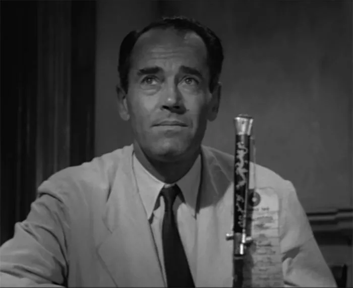 Juror 8 looking from 12 Angry Men movie