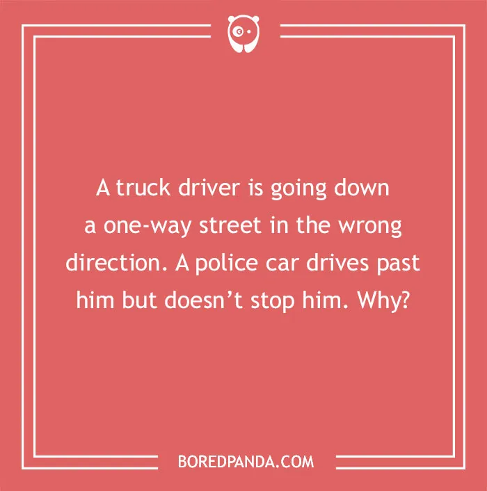 Cops Know The Secret Route