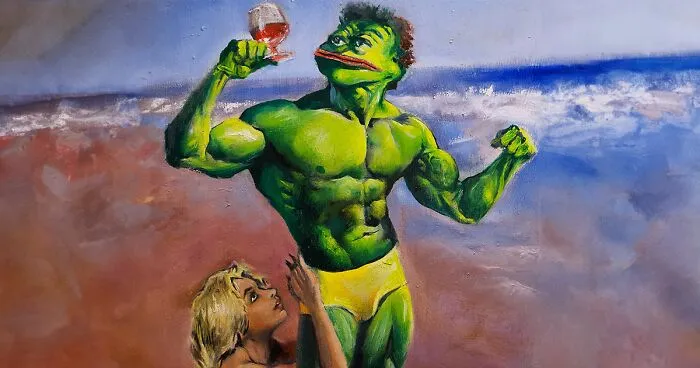 40 Renowned Art Pieces Replicated By This Artist But With Pepe The Frog As The Face