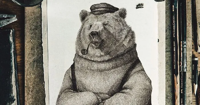 I Illustrated Animals In The Style Of Vintage Human Portraits (26 Pics)