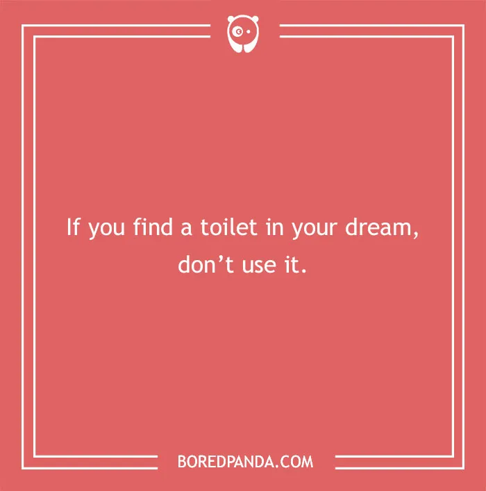 Not Your Dream Bathroom Break