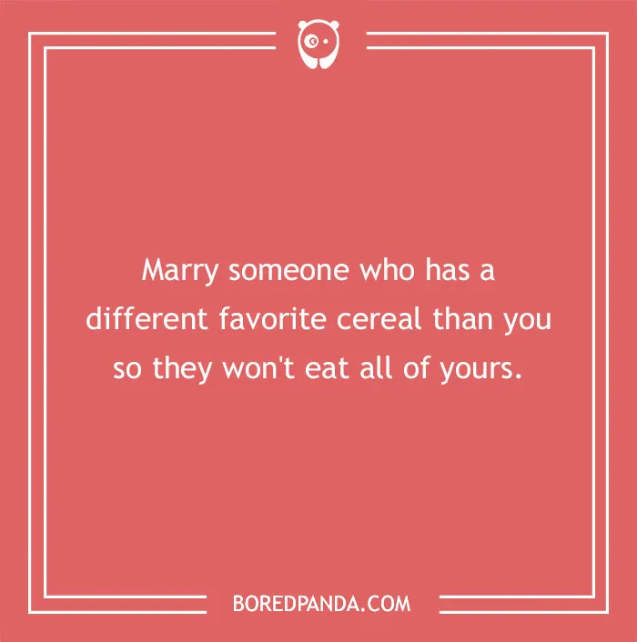 Advice about marriage
