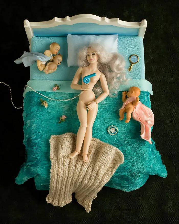 Venus And The Pill  After Botticell