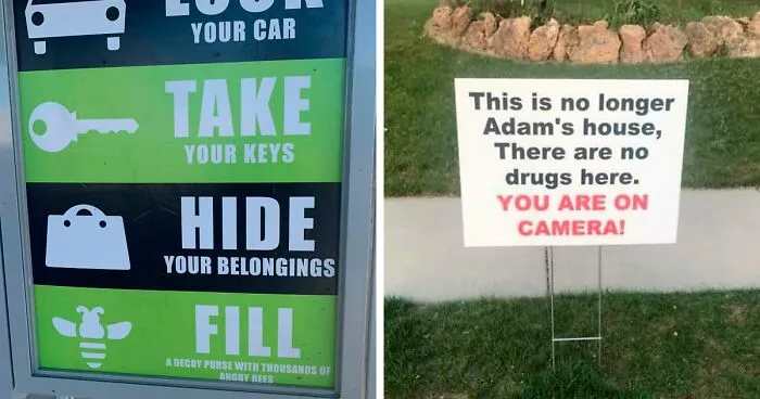 People Are Posting The Threatening Signs They've Encountered, Here Are The 50 Best Ones