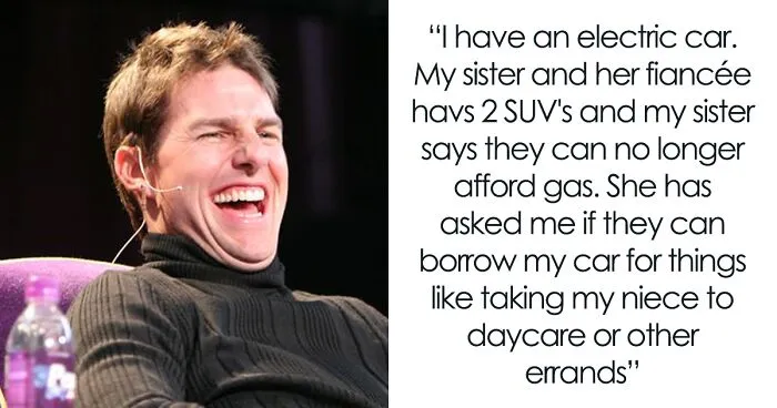 "Sister Says They Can No Longer Afford Gas": Woman Begs Bro To Use His Electric Car, Gets A No