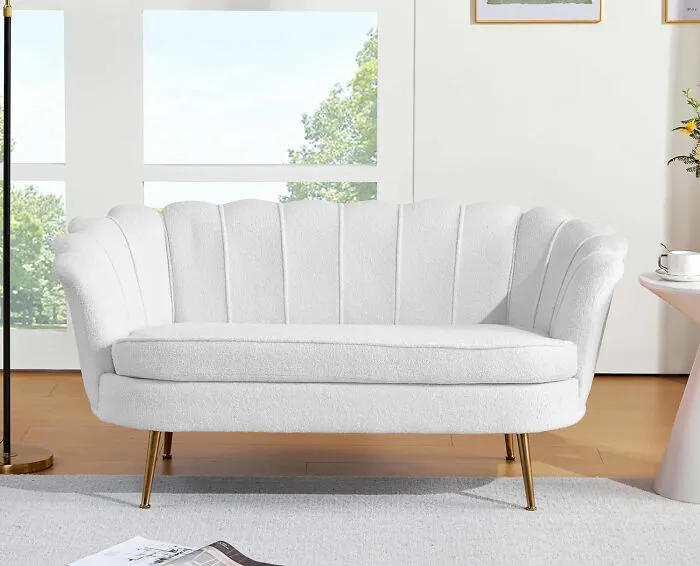 Modern Teddy Small Velvet Couch
