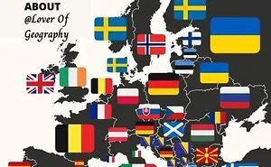 30 Facts About European Countries Shown In The Form Of Maps