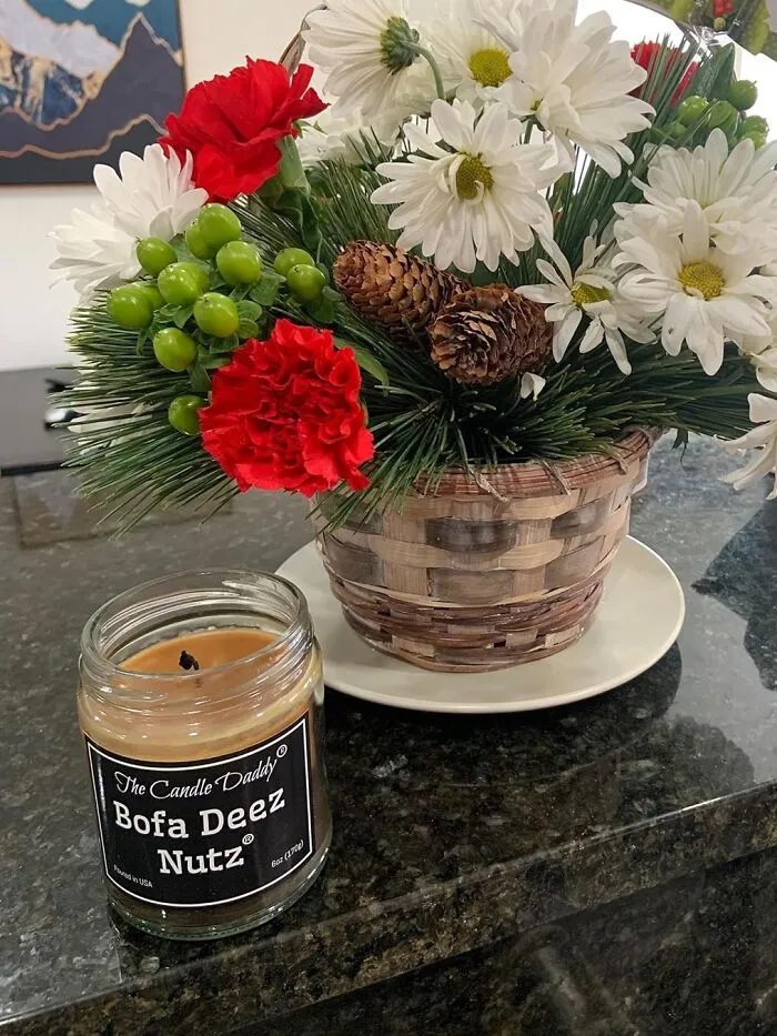 Light Up The Room With <a Style="Display:inline;" Href="Https://Www.amazon.com/Funny-Hazelnut-Vanilla-Scented-Candle/Dp/B07kfr7q67?crid=vvj1v94y0d47&keywords=funny+gifts&qid=1700736832&sprefix=funny+gifts%2caps%2c285&sr=8-104&linkcode=ll1&tag=bpkangaroo-20&linkid=066e3af98f14703153a6d297990b9a52&language=en_us&ref_=as_li_ss_tl" Target="_blank"><span Style="Font:inherit;color:#d74b1f;"> Bofa Deez Nutz Banana Nut Bread N Hazelnut Vanilla-Scented Candle</Span> – The Sniff Test You Will Nut Be Telling Your Friends About