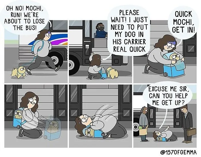 35 Adorable And Funny Comics About An Artist And Her Life With A Cute Pug (New Pics)