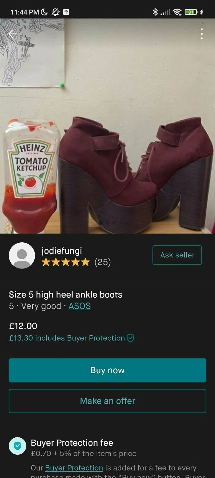 Heinz Ketchup Bottle For Reference