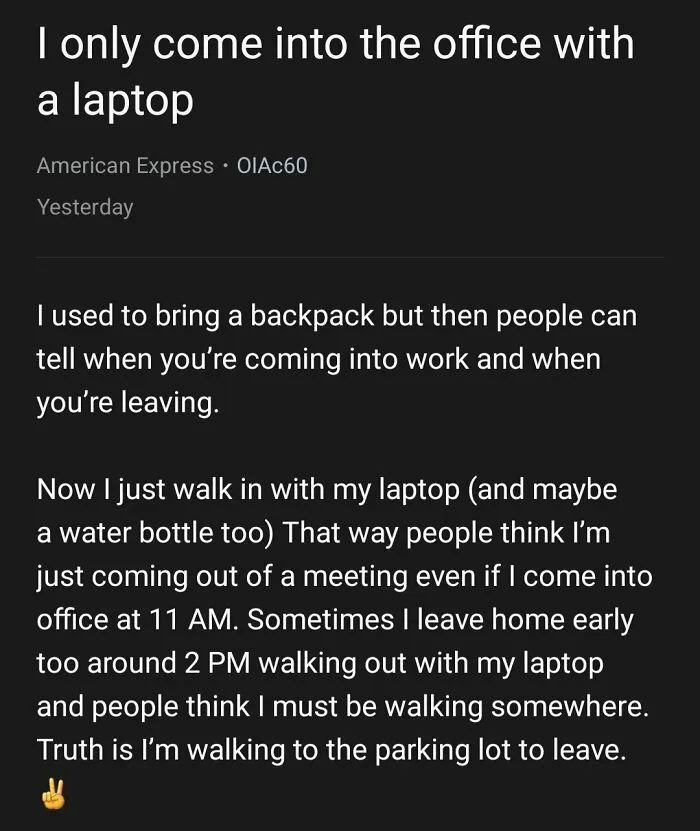 Look Busy And Leave