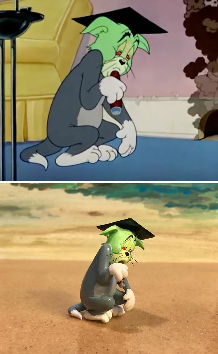 20 New Sculptures Of Tom And Jerry's Most Unfortunate Moments By Taku Inoue