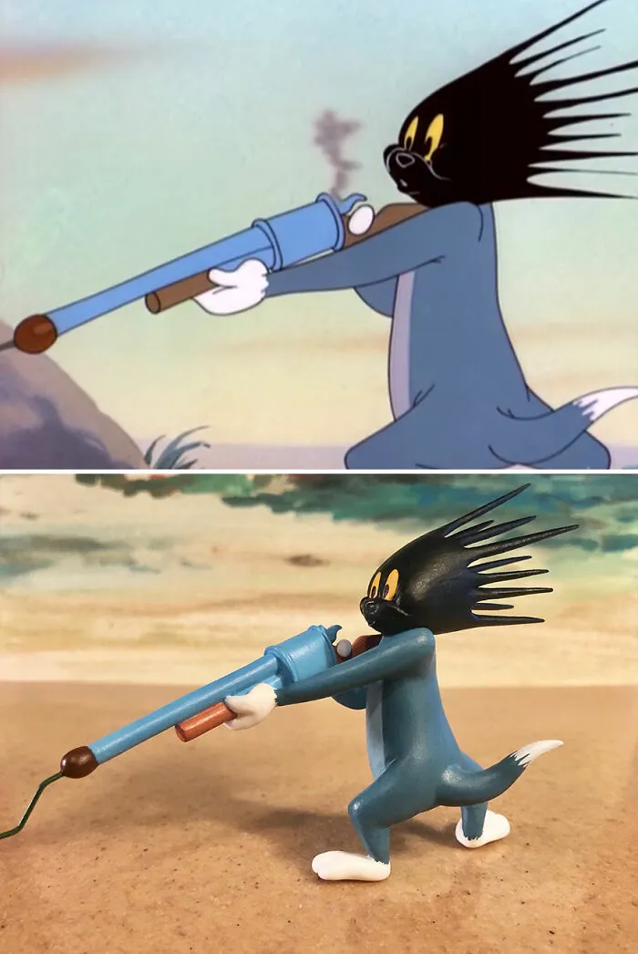 20 New Sculptures Of Tom And Jerry's Most Unfortunate Moments By Taku Inoue