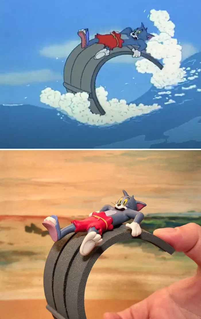 20 New Sculptures Of Tom And Jerry's Most Unfortunate Moments By Taku Inoue