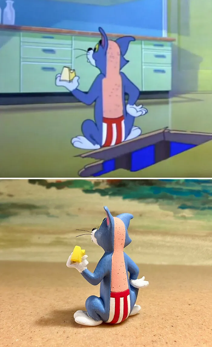 20 New Sculptures Of Tom And Jerry's Most Unfortunate Moments By Taku Inoue