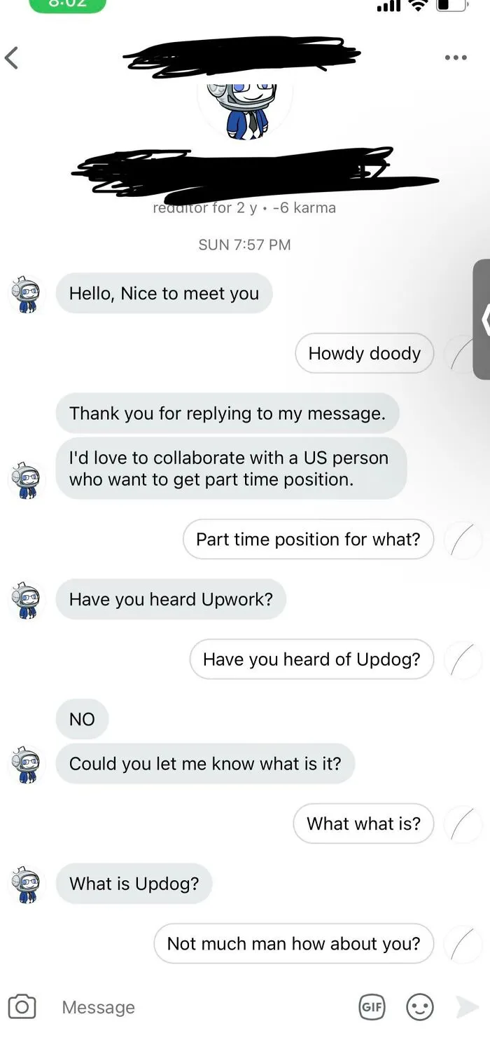 First Time Ever Interacting With A Scammer, Me And My GF Had A Laugh