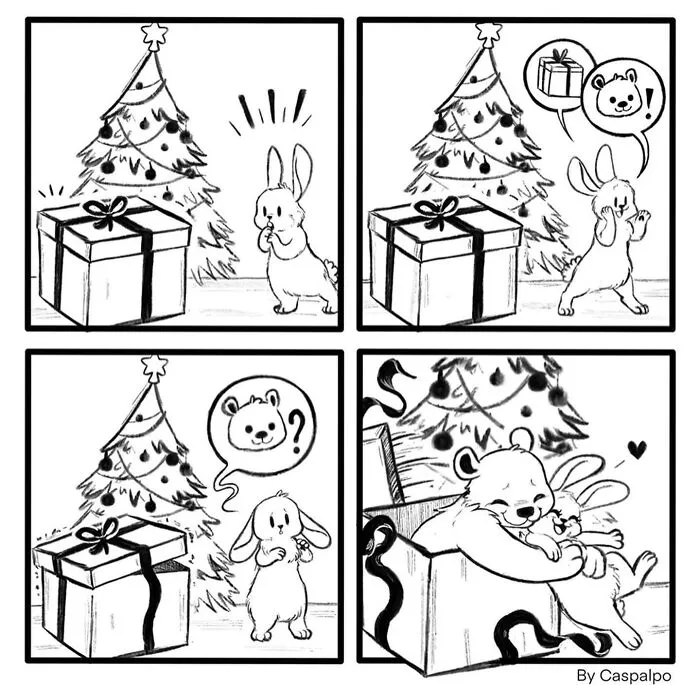 Artist Creates Wholesome Comics Featuring A Bunny And Bear Couple (29 New Pics)