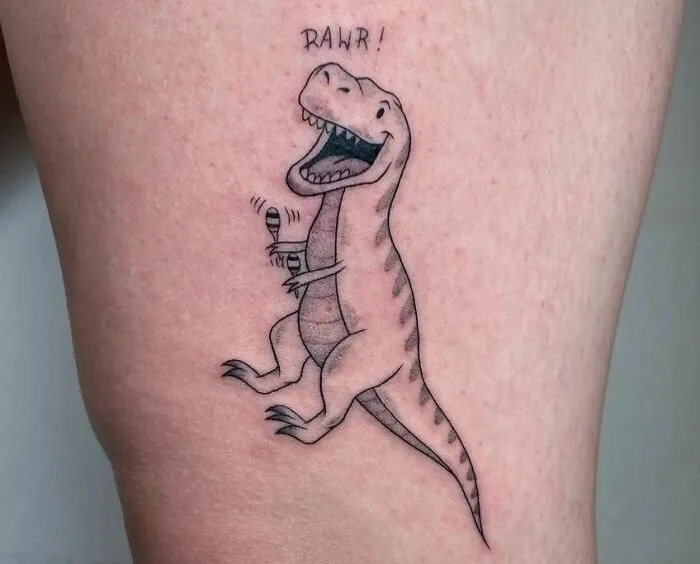 Maybe The T-Rex Has Short Hands, But They Are Long Enough To Play The Maracas