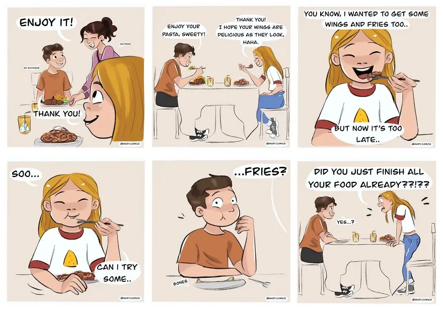 I Created 13 Comics Based On Funny And Relatable Moments In My Relationship