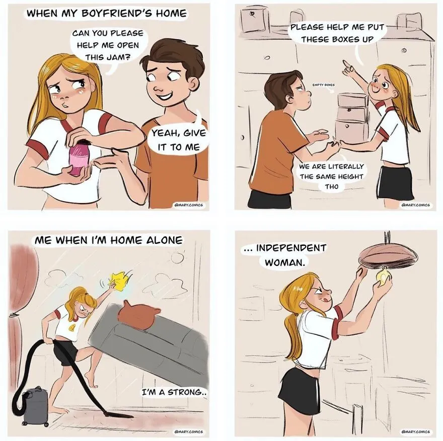 I Created 13 Comics Based On Funny And Relatable Moments In My Relationship