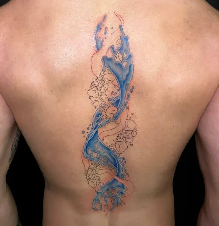 Abstract Tattoo In Process