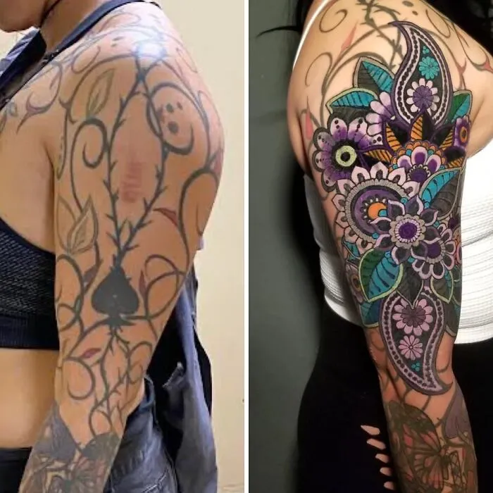 Love The Beautiful Mandala Work My Artist Used To Revamp My Old Ink @jerkydoo On Ig