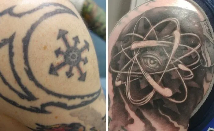 Chaos Wheel Before And After (Same Artist ~20yrs Apart)