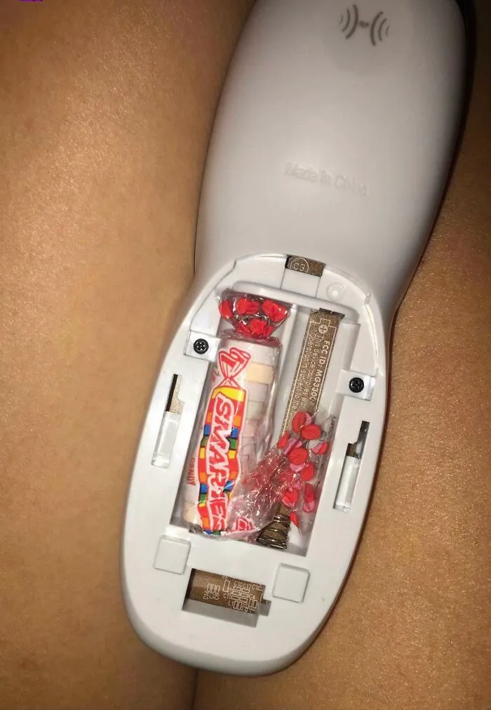 I Tried Turning On The TV And It Wouldn't Turn On. I Opened The Remote And I Found This