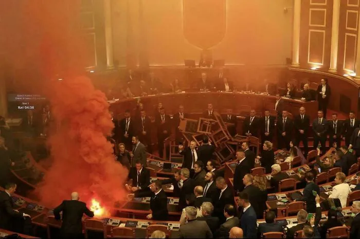 Protest In Parliament