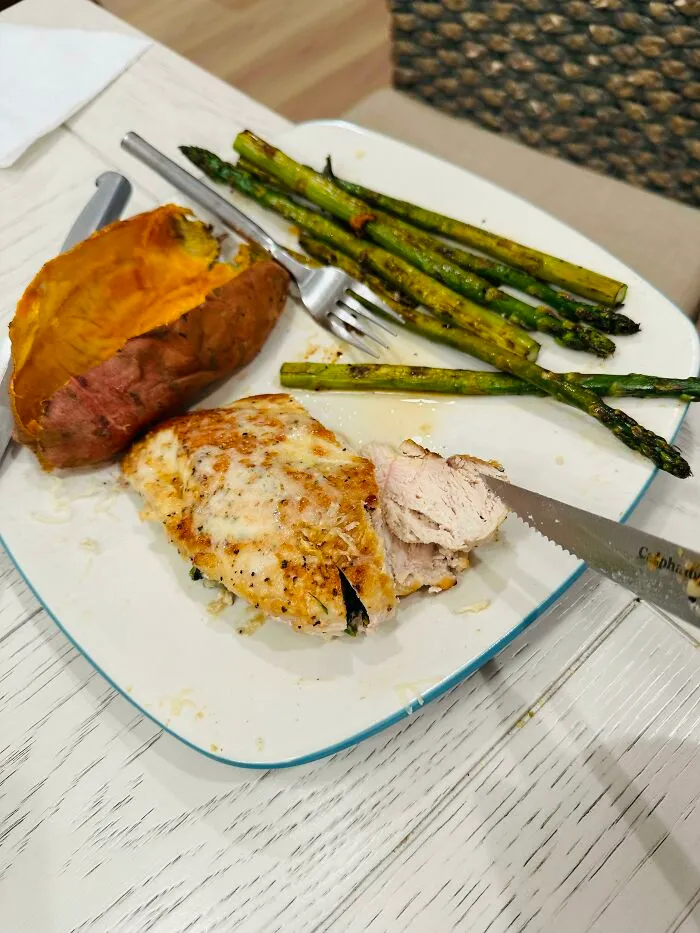 She Wouldn’t Eat Her Chicken Because It Is “Pretty Much Raw.”