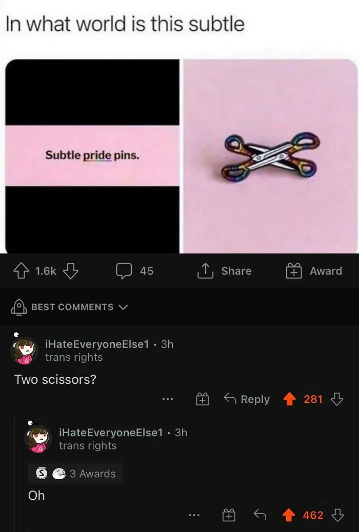Reddit User Comes To A Realization