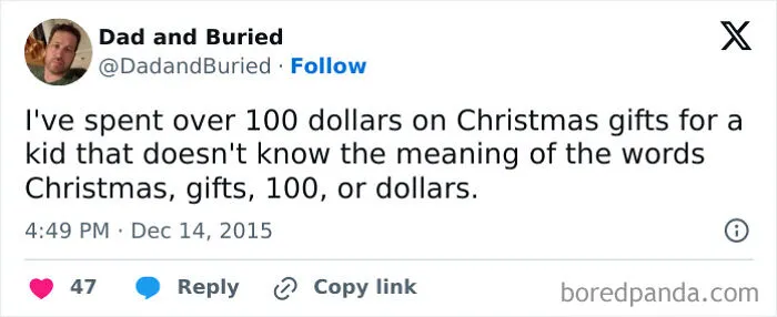 40 Hilarious And Relatable Posts From X About Christmas Shopping As A Parent