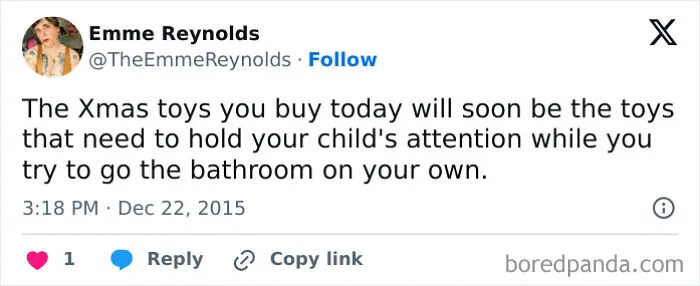40 Hilarious And Relatable Posts From X About Christmas Shopping As A Parent