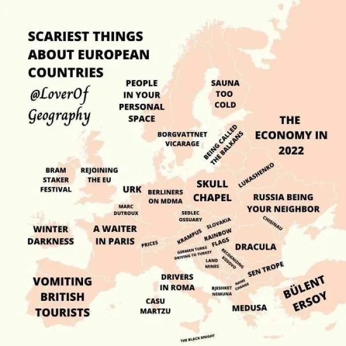 30 Facts About European Countries Shown In The Form Of Maps