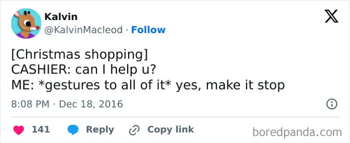 40 Hilarious And Relatable Posts From X About Christmas Shopping As A Parent