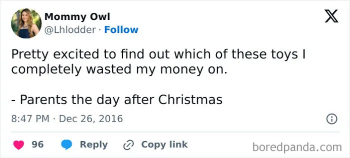 40 Hilarious And Relatable Posts From X About Christmas Shopping As A Parent