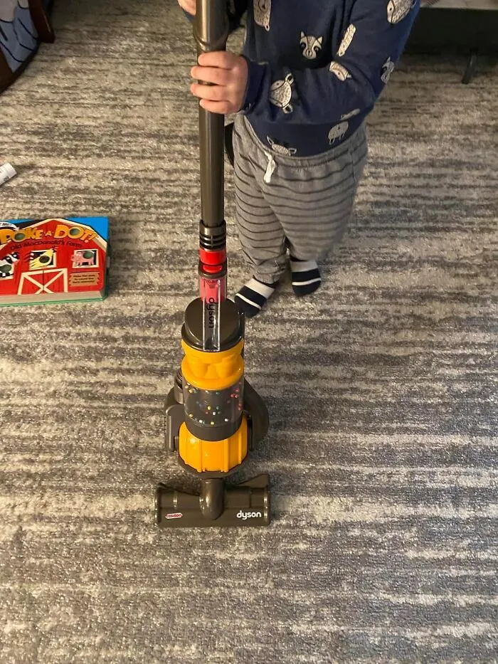Whirlwind Of Fun: Mini Dyson Ball Vacuum Cleaner Toy - Let Kids Embrace The Joys Of Cleaning In Style!