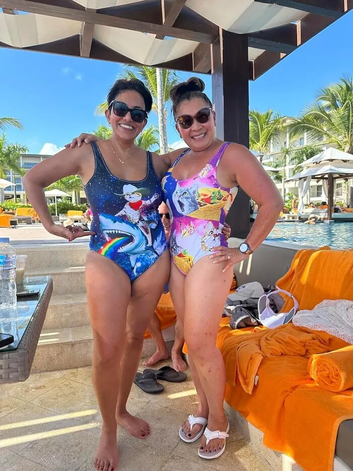 Going 'Swimmingly' Onto Every Beach Instagram Trend List This Season - Our Funny Swimsuit! Dive Into The Punny Side Of The Pool!