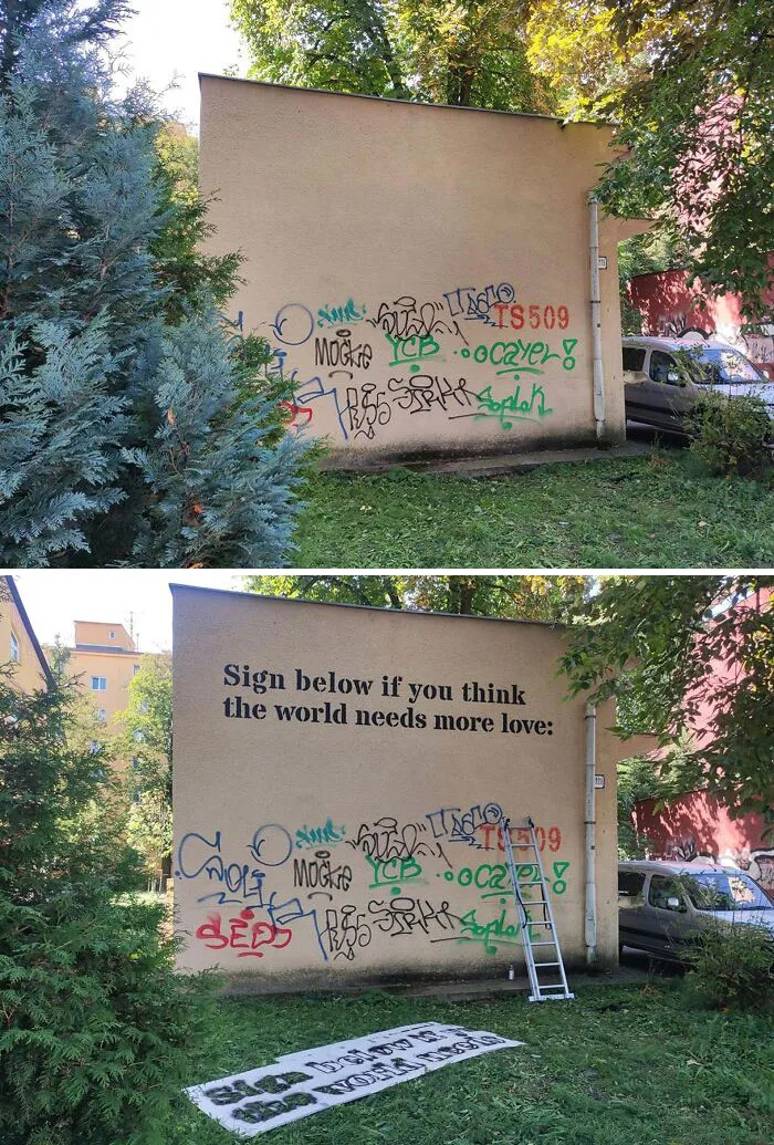 I Transformed Graffiti Tags Into Signed Apologies, Job Application Letters, Checks And More (11 Pics)